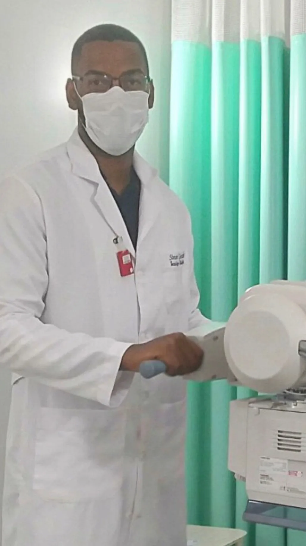 Paulo Simon durante atuação voluntária no Hospital das Clínicas